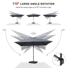 Charger l&#39;image dans la galerie, PURPLE LEAF Economical Patio Umbrella Swivel Rectangle Outdoor Umbrellas 6&#39; X 10&#39;/ 9&#39; X 12&#39;/ 10&#39; X 10&#39;/ 9&#39; X 9&#39;

