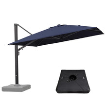 Charger l&#39;image dans la galerie, 【Outdoor Idea】PURPLE LEAF Patio Umbrellas, Outdoor Patio Umbrella with Base, Navy
