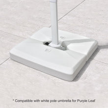 Load image into Gallery viewer, PURPLE LEAF White Patio Umbrella Base 220Lbs, ZY02XBBS-100
