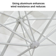 Afbeelding in Gallery-weergave laden, PURPLE LEAF White Outdoor Patio Umbrella Economical Large Patio Umbrellas

