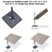 Load image into Gallery viewer, PURPLE LEAF Grey Outdoor Umbrella Base, ZY05ALFGYBS-100
