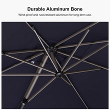 Afbeelding in Gallery-weergave laden, PURPLE LEAF Deluxe Aluminum Outdoor Patio Umbrella Square Cantilever Umbrellas
