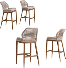 Load image into Gallery viewer, PURPLE LEAF Patio Bar Height Stools, Counter Stools, Dining Chair, Set of 2
