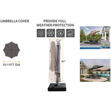 Afbeelding in Gallery-weergave laden, PURPLE LEAF Patio Cantilever Umbrella Beige Cover with Zipper
