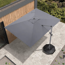 Afbeelding in Gallery-weergave laden, 【Outdoor Idea】PURPLE LEAF Porch Umbrellas, Outdoor Patio Umbrella with Base, Grey
